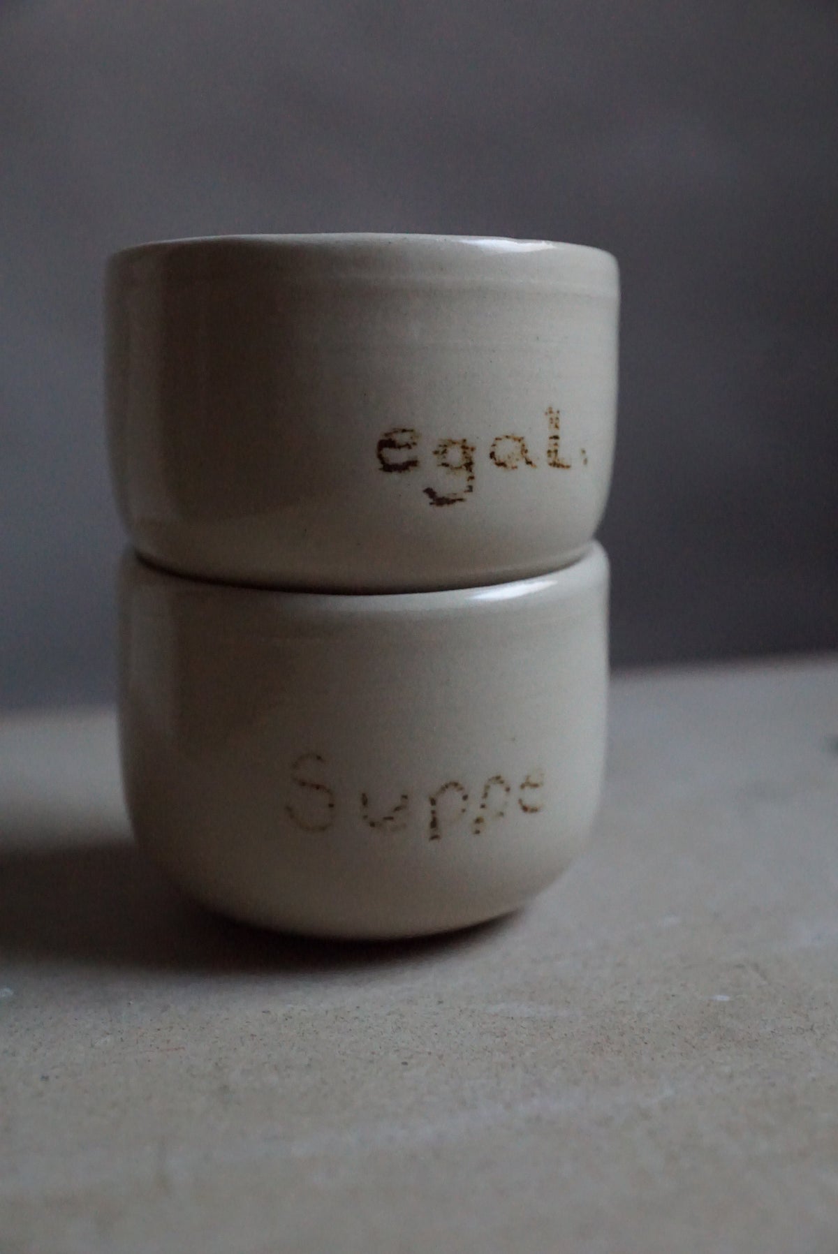 'Suppe' / 'egal.'