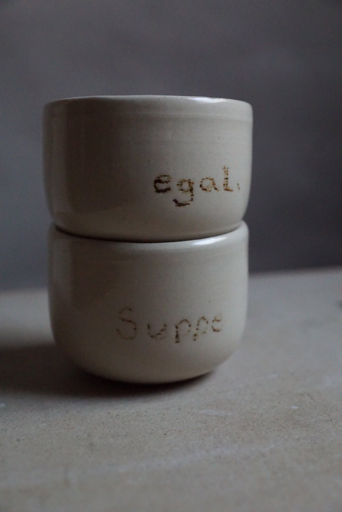 'Suppe' / 'egal.'