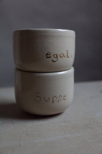 'Suppe' / 'egal.'